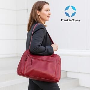 Franklin Covey Red Computer Bag / Briefcase